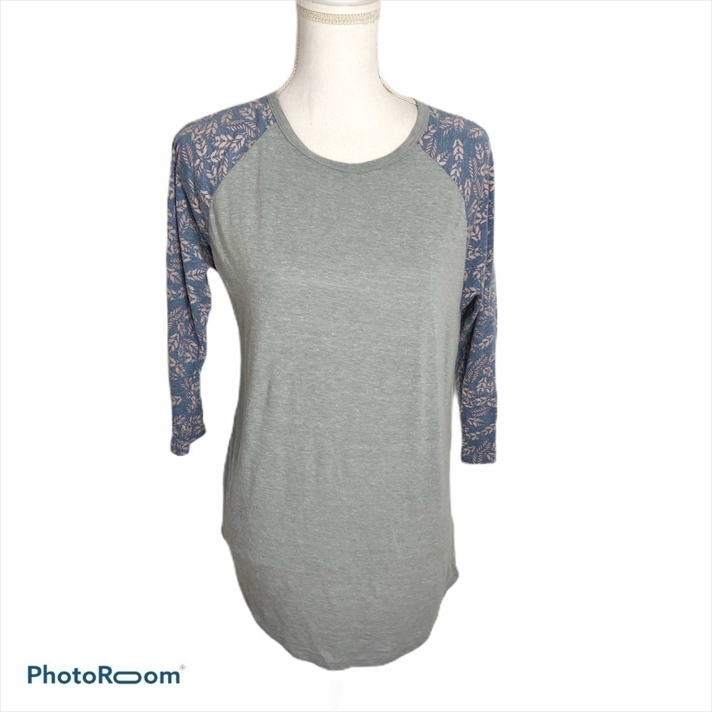 Lularoe Floral Sleeve Randy Shirt Medium